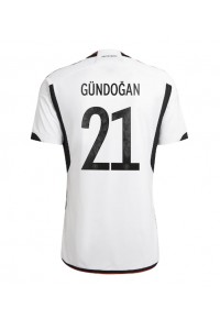 Tyskland Ilkay Gundogan #21 Fotballdrakt Hjemme Klær VM 2022 Korte ermer